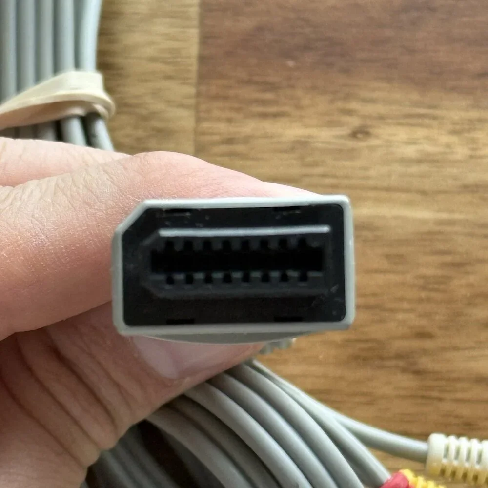Nintendo Wii AV RCA‎ Audio Video Composite Cable TV Connecting Cord OEM RVL-009